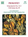 PROKOFIEV: String Quartets Nos. 1 and 2 / Cello Sonata@